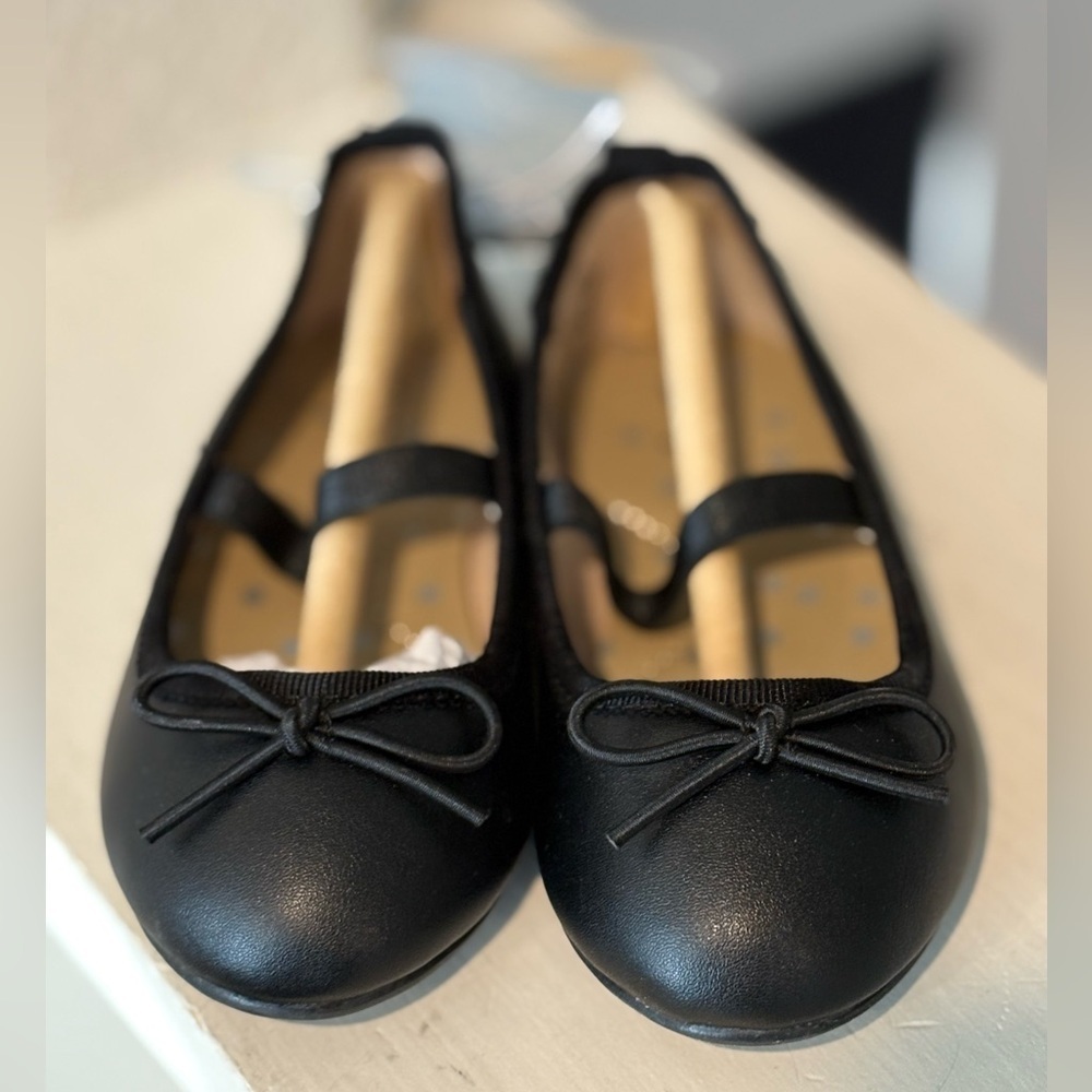Toddler Girls' Nora Slip-On Ballet Flats - Cat & Jack, Size 6T, Black, New